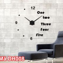 Đồng hồ dán tường mã DH008