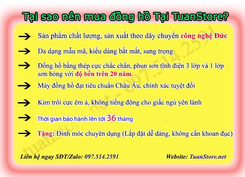 lý do nên mua đồng hồ trang trí tại tuanstore