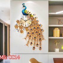 Đồng hồ khổng tước xòe đuôi khoe sắc mã CC14