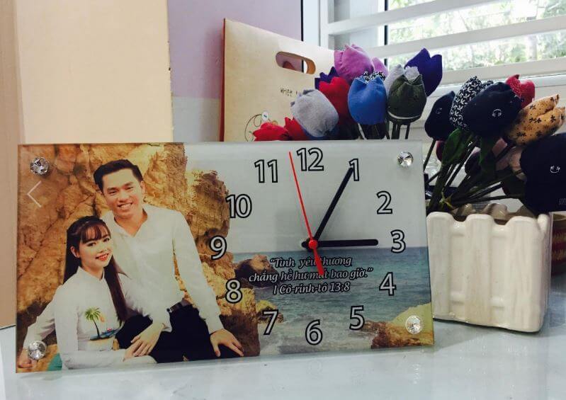 in đồng hồ treo tường