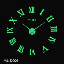 Đồng hồ dán tường dạ quang mã DQ06