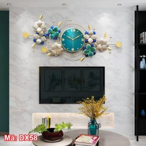 Đồng hồ treo tường trang trí phòng khách đẹp DX58