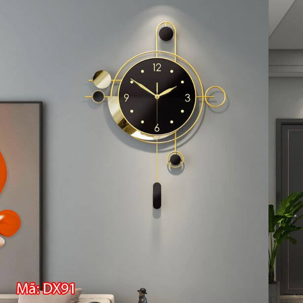 Đồng hồ treo tường đẹp hiện đại DX91 - Tuấn Store
