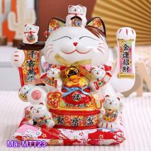 Mèo thần tài cỡ lớn nhất 37cm – Khai vận đại cát MTT23