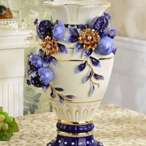 Bình hoa decor gốm sứ cao cấp sang trọng BH07