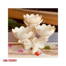 Khay đựng bánh kẹo hoa quả bằng gốm sứ KDB01