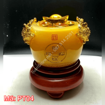 Bát tụ bảo phong thủy chiêu tài mã PT04