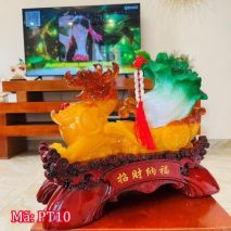 Tỳ hưu kéo bắp cải phong thủy cỡ lớn PT10