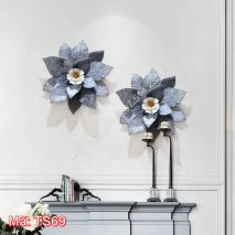 Tranh sắt trang trí 2 bông hoa đẹp TS69