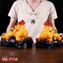 Cặp đôi tỳ hưu phong thủy may mắn PT28