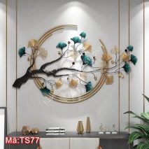 Tranh sắt treo tường nghệ thuật cành cây TS77