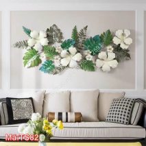 Tranh sắt treo tường nghệ thuật hoa lá cành TS82