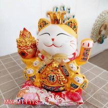 Mèo thần tài may mắn phúc lộc sum vầy MTT113