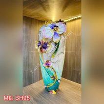 Bình hoa lan tím nghệ thuật BH98