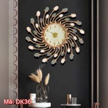 Đồng hồ treo tường khảm trai làm quà tặng DK36 (3 màu)