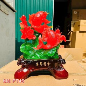 Cá chép hoa sen liên niên hữu dư PT46