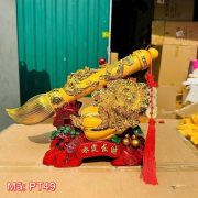 Gậy như ý rồng vàng chiêu tài PT49