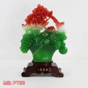 Chậu nho tài lộc hoa mẫu đơn PT56