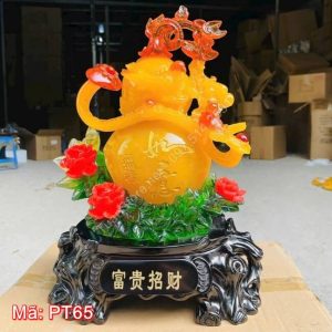Hồ lô gậy như ý phú quý chiêu tài PT65